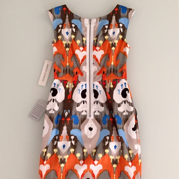 Maggy London Ikat Print Dress NWT - Picture 5 of 6